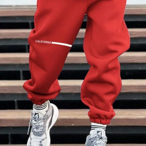 Manfinity Hypemode Erkek Harf Grafik İpli Bel Eşofman Altı