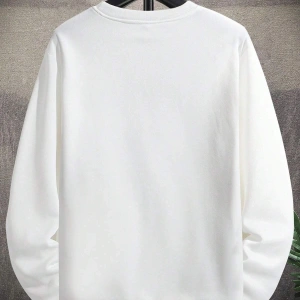 Manfinity LEGND Lion Print Lined Sweatshirt Beyaz