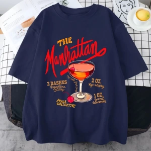 Manhattan Ağır vintage T erkek Kadın Moda Hip Hop streetwear Gevşek günlük kıyafetler