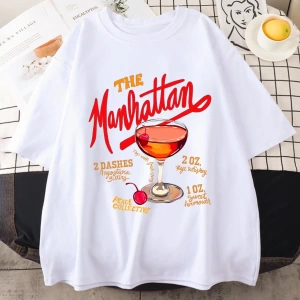 Manhattan Ağır vintage T erkek Kadın Moda Hip Hop streetwear Gevşek günlük kıyafetler