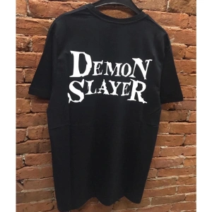 MAVİ Anime Unisex Demon Slayer Tanjiro Nezuko Sırt Baskılı Tişört DMNS856325
