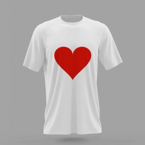 MAVİ Kalp Baskılı T-shirt PNRMTSHRT1101