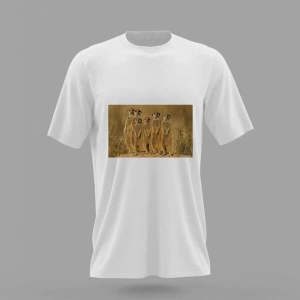 MAVİ Mirket Tatlı Komik Hayvanlar Baskılı T-shirt PNRMTSHRT4196