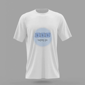 MAVİ Tyt Ayt Öğrencilere Gülme Gazı Kimya Sticker Baskılı T-shirt PNRMTSHRT4618