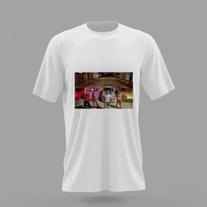 MAVİ Unisex Hızlı Ve Öfkeli 2 Paul Walker Araba Baskılı T-shirt PNRMTSHRT4212