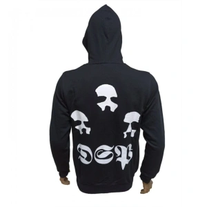 Mayhem De Mysteriis Dom Sathanas Metal Band Baskılı Kapüşonlu Fermuarlı Sweatshirt Siyah