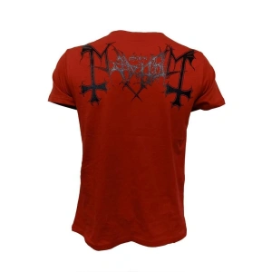 Mayhem Death Crush Red Metal Band Baskılı Penye Tişört