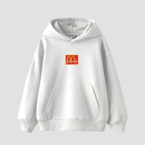 Mc. Cactus Jack Baskılı Oversize Unisex Premium Beyaz