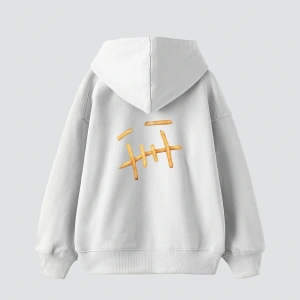 Mc. Cactus Jack Baskılı Oversize Unisex Premium Beyaz