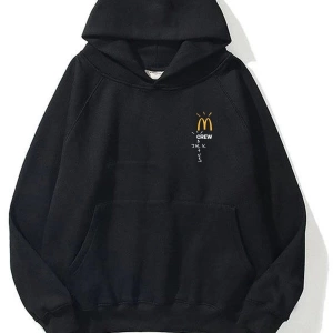 Mc Crew Cactus Jack Unisex Siyah Sweatshirt