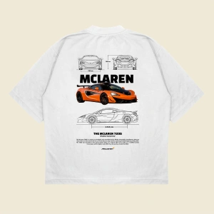 Mclaren 720s Boxy Fit Oversize Unisex Tshirt – Baskılı Tişört |