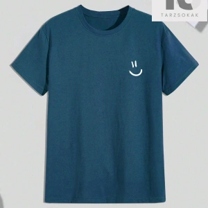 Men Astronot ve Mektup Grafikli Tişört