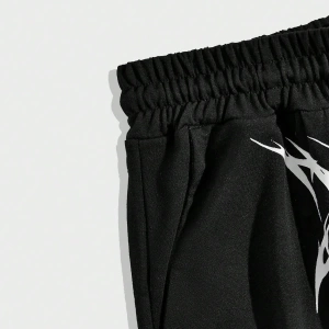 MEN Goth Erkek Gotik Stil Jogger Eşofman Altı, Okul