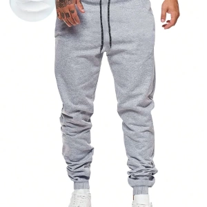 MEN Sokak Hayatı Erkek Düz Renk Günlük Minimalist Pantolon, Yaz İçin Uygun