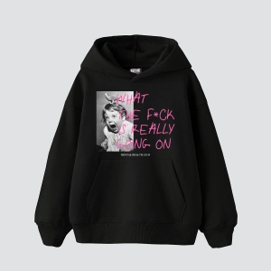 Mental Health Baskılı Oversize Unisex Beyaz