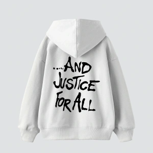 Metallica And Justice For All Baskılı Oversize Unisex Beyaz