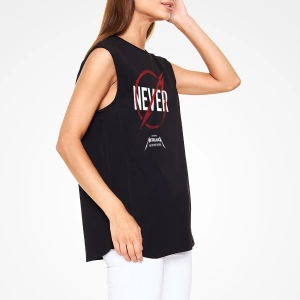 Metallica Never Siyah Kolsuz Tişört T-shirt