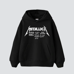 Metallica Road Reload Baskılı Oversize Unisex Beyaz