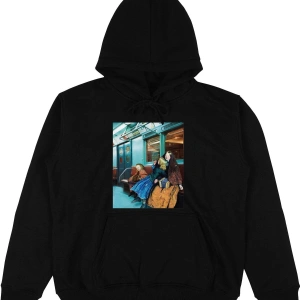 Metro Beyaz Oversize Unisex Kapüşonlu Sweatshirt Hoodie