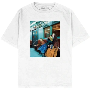 Metro Beyaz Oversize Unisex T-shirt
