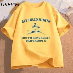 Mezarlık Perili Höyük Seviyorum T-Shirt Popüler Trend Kalp Şekli Baskı T Shirt Erkekler için  2931
