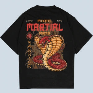 MMA Siyah Oversize Unisex T-shirt