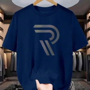 Moda Dalga Desenli Erkek Kısa Kollu Tişört, Yaz