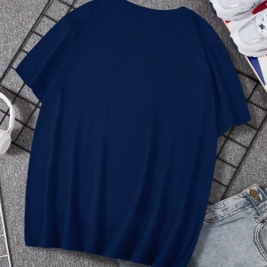 Moda Dalga Desenli Erkek Kısa Kollu Tişört, Yaz