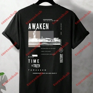 Model 3179 Erkek Yazlık Yuvarlak Yaka Kısa Kollu Günlük Tişört, Yaz