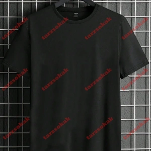 Model 3187 Erkek Yazlık Yuvarlak Yaka Kısa Kollu Günlük Tişört, Yaz