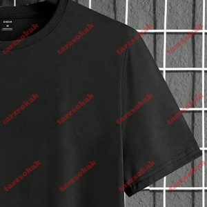 Model 3187 Erkek Yazlık Yuvarlak Yaka Kısa Kollu Günlük Tişört, Yaz