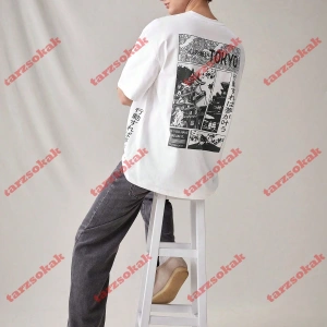 Model 3189 Erkek Yazlık Yuvarlak Yaka Kısa Kollu Günlük Tişört, Yaz