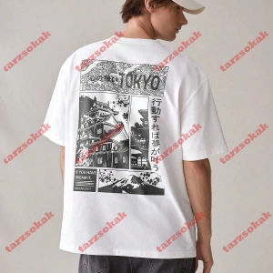 Model 3189 Erkek Yazlık Yuvarlak Yaka Kısa Kollu Günlük Tişört, Yaz