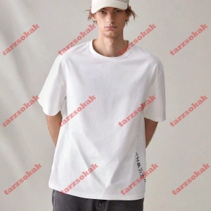 Model 3189 Erkek Yazlık Yuvarlak Yaka Kısa Kollu Günlük Tişört, Yaz