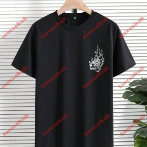 Model 3208 Erkek Yazlık Yuvarlak Yaka Kısa Kollu Günlük Tişört, Yaz