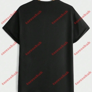 Model 3213 Erkek Yazlık Yuvarlak Yaka Kısa Kollu Günlük Tişört, Yaz