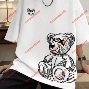 Model 3218 Erkek Yazlık Yuvarlak Yaka Kısa Kollu Günlük Tişört, Yaz