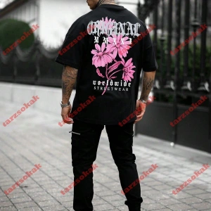 Model 3219 Erkek Yazlık Yuvarlak Yaka Kısa Kollu Günlük Tişört, Yaz