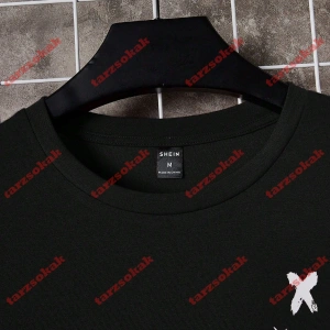 Model 3220 Erkek Yazlık Yuvarlak Yaka Kısa Kollu Günlük Tişört, Yaz