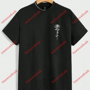 Model 3223 Erkek Yazlık Yuvarlak Yaka Kısa Kollu Günlük Tişört, Yaz