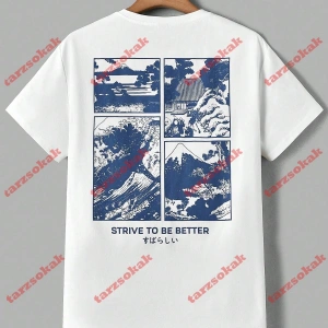 Model 3225 Erkek Yazlık Yuvarlak Yaka Kısa Kollu Günlük Tişört, Yaz