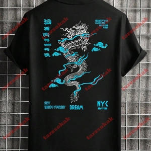 Model 3236 Erkek Yazlık Yuvarlak Yaka Kısa Kollu Günlük Tişört, Yaz