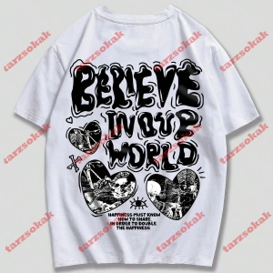 Model 3237 Erkek Yazlık Yuvarlak Yaka Kısa Kollu Günlük Tişört, Yaz