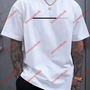 Model 3245 Erkek Yazlık Yuvarlak Yaka Kısa Kollu Günlük Tişört, Yaz