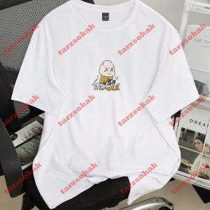 Model 3253 Erkek Yazlık Yuvarlak Yaka Kısa Kollu Günlük Tişört, Yaz