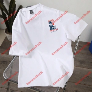 Model 3253 Erkek Yazlık Yuvarlak Yaka Kısa Kollu Günlük Tişört, Yaz