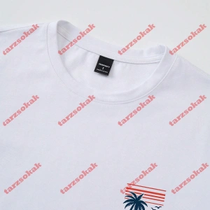 Model 3253 Erkek Yazlık Yuvarlak Yaka Kısa Kollu Günlük Tişört, Yaz