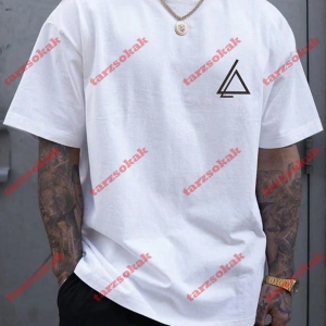 Model 3255 Erkek Yazlık Yuvarlak Yaka Kısa Kollu Günlük Tişört, Yaz