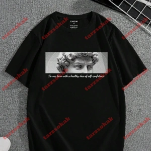 Model 3256 Erkek Yazlık Yuvarlak Yaka Kısa Kollu Günlük Tişört, Yaz