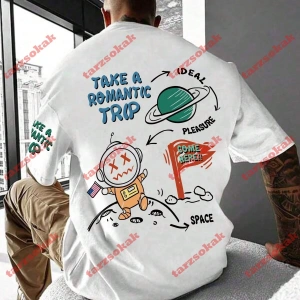 Model 3260 Erkek Yazlık Yuvarlak Yaka Kısa Kollu Günlük Tişört, Yaz